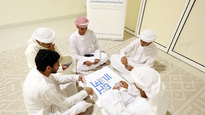 Taking part in the Al Mubarakah project in Abu Dhabi. All photos: Chris Whiteoak / The National