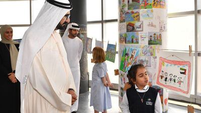 Sheikh Mohammed bin Rashid, Vice President and Ruler of Dubai, praised the progress of the UAE’s happiness and positivity programme during a meeting on Sunday. Courtesy Dubai Media Office