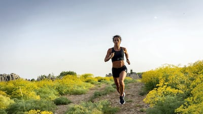 Olympic marathon runner Chirine Njeim trains in the mountains of Faqra in Lebanon on Friday 21 May, 2021. All images supplied by Matt Kynaston.