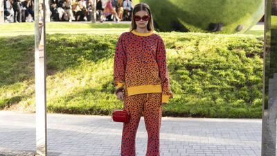 House of Holland is known for it ironic T-shirts, but here it offers a relaxed way to cover up. Niklas Halle'n, AFP