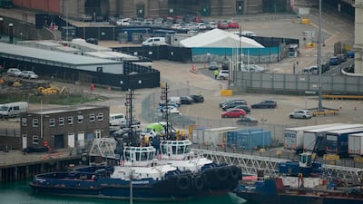 A migrant processing centre in Dover, at England's south-eastern tip. AP