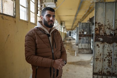 Noureddine Safaya visits Sednaya a year after gaining his freedom. Ahmad Fallaha for The National