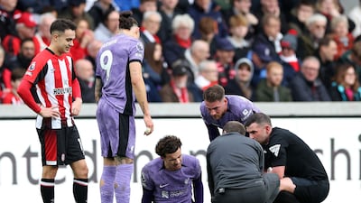 Limped out of the game early. AFP