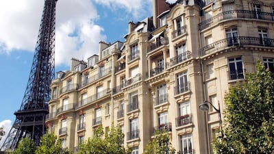 Apartment buildings near the Eiffel tower in Paris. AFP