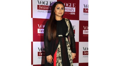 Bollywood actress Rani Mukherjee attends the Vogue Beauty Awards ceremony in Mumbai on July 21, 2015. AFP PHOTO