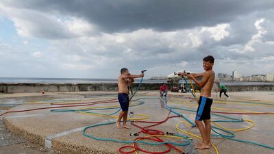 The installation is by Cuban artist Arles del Rio. REUTERS