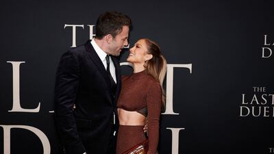 By posting a video on her newsletter OntheJLo where she wears an engagement ring, actress and singer Jennifer Lopez announced her engagement to actor Ben Affleck. Getty / AFP