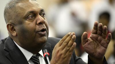 Mangala Samaraweera, Finance Minister of Sri Lanka, predicts losses of $1.5bn this year because of cancellations by foreign tourists. AFP