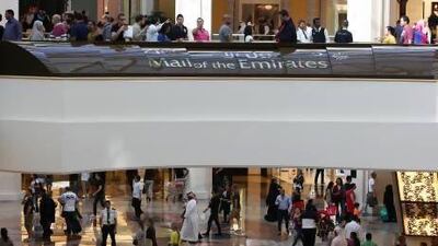 Malls in Dubai, including Mall of the Emirates shown here, have announced extended hours during the Eid holidays to accomodate last-minute shoppers as Muslims across the country prepare for Eid. Pawan Singh / The National