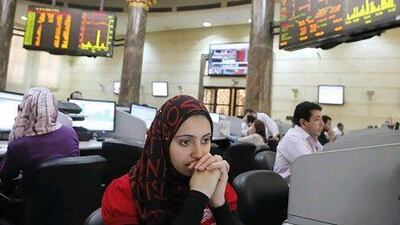 The benchmark EGX 30 Index is down about 35 per cent from its highs of 7,200 in January. AP Photo