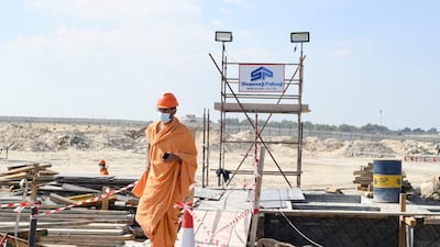 Mumbai-based construction firm Shapoorji Pallonji was hired as contractors hired for the temple. Khushnum Bhandari for The National