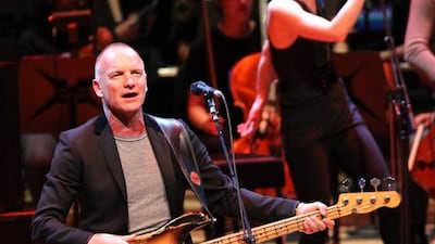 The former The Police frontman and acclaimed solo artist will take the stage at Dubai Media City Amphitheatre on February 26, the second night of the three-day festival, and will be supported by the American violinist Lindsey Sterling. AP