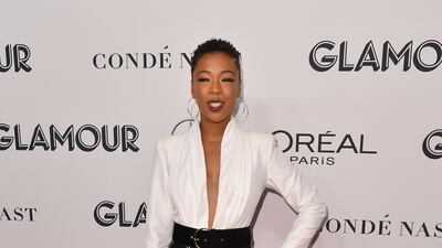 Samira Wiley, wearing Vitor Zerbinato, attends the 2019 Glamour Women of the Year Awards in New York City on November 11, 2019. AFP