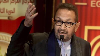 Egyptian actor Nour El Sherif speaks during a film festival in Cairo, Egypt. He died on August 11, 2015. Ahmed Gamil / AP Photo