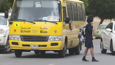 Safety improvements to school buses in Dubai will include GPS tracking and and better safety equipment. Jaime Puebla / The National