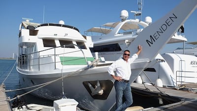 Martin Mueller-Karera has opted to live on a houseboat he named the Menden. The German national also uses his boat for Dhow cruises and parties. Delores Johnson / The National