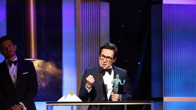 Ke Huy Quan won best male supporting actor for Everything Everywhere All at Once. Reuters