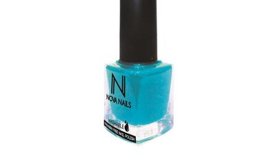 A handout photo of Nova Nail Polish's Bleu D'Azure. Courtesy Madi International