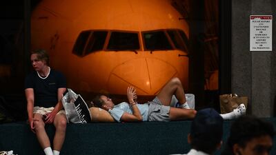 Flights off the island were delayed and cancelled leaving thousands of passengers were stranded at Kahului Airport. AFP