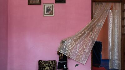 Rebecca Conway's image of the grandson of Parveena Ahanger, founder of the Association of Parents of Disappeared Persons in Jammu and Kashmir, India, which won the 2022 Camille Lepage Award. Photo: Rebecca Conway