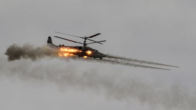 Almost a third of Russia's modern helicopters have been lost as Ukraine develops new tactics including the possible use of British-made Starstreak missiles. Photo: SOPA