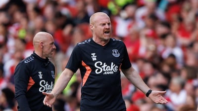 Everton manager Sean Dyche. EPA