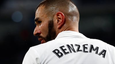 Real Madrid striker Karim Benzema in action. Reuters