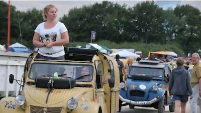 Citroen 2CV variants arrive on Tuesday in Salbris for the 19th world meeting of Friends of the 2CV Friends. In 2006, more than 2,650 2CVs and A-types gathered for the 14th National Meeting of French 2CV Clubs. Alain Jocard / AFP