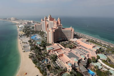 Atlantis hotel on Palm Jumeirah in Dubai. Pawan Singh / The National