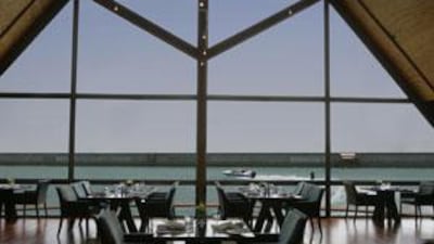 Finz restaurant at the Beach Rotana, Abu Dhabi.