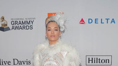Rita Ora repped Lebanese designer Zuhair Murad, rocking plenty of fringe and feathers while doing so. Andrew Kelly / Reuters