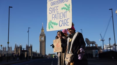About a quarter of hospitals and community teams in England are striking, alongside all trusts in Northern Ireland and all but one health board in Wales. Bloomberg