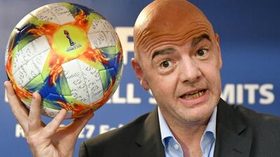 Fifa president Gianni Infantino is pushing for an expanded 48-team World Cup in 2022. Alberto Pizzoli / AFP