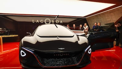 Aston Martin Lagonda at Geneva International Motor Show in Geneva. British luxury car maker plans a radical 4x4.Stefan Wermuth/Bloomberg