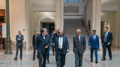 Dr. Sheikh Sultan bin Mohammed Al Qasimi, Supreme Council Member and Ruler of Sharjah, inaugurated Thursday at the Royal Museums of Art and History (RMAH) in Brussels, "Mleiha Exhibition Arabian Kingdom on the route of Commercial Convoy", which will continue until the end of December. The exhibition is organised by the Sharjah Archaeology Authority (SAA) on the occasion of the tenth anniversary of the start of the excavation works of the Belgian Archaeological Mission in Meliha. Wam