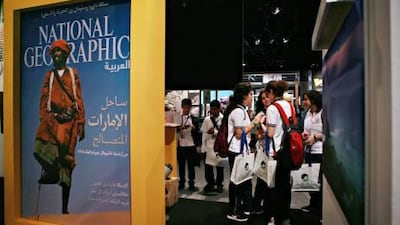 The conference is over, but the hard work has only started. Visitors to the Eye on Earth Summit in Abu Dhabi on Thursday.