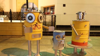 'Robots' by Massimo Sirelli, founder and art director of a creative studio and a professor at Istituto Europeo di Design di Torino. Pawan Singh / The National