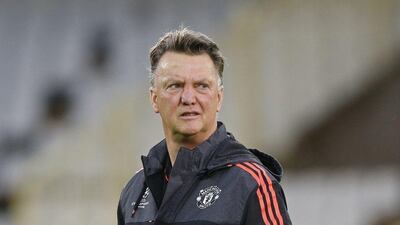 Manchester United's Louis van Gaal shown during a team training session last week. Carl Recine / Action Images / Reuters / August 25, 2015