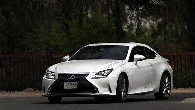 The Lexus RC 350 outstrips many of its competitors with its taut handling and value-for-money extras. Satish Kumar / The National