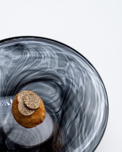 Foie gras puri with truffle at Moonrise