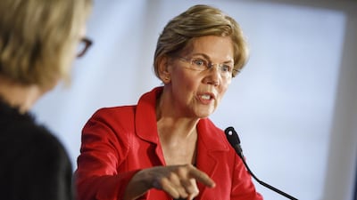 Senator Elizabeth Warren, a Democrat from Massachusetts, speaks during an event at the National Press Club in Washington, D.C. Bloomberg