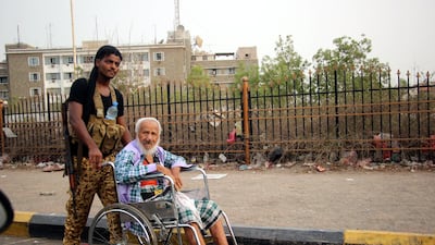 The Emirates Red Crescent signed an agreement worth Dh3 million to upgrade the sewage network in the governorate of Aden. This picture was taken in Aden on September 1, 2017. EPA