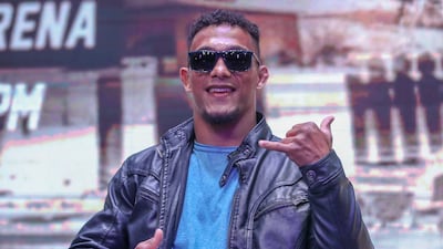 Alex da Siva has won his last two bouts fighting in UAE Warriors. Victor Besa / The National