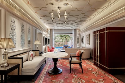 The living space also offers access to the plunge pool. Photo: Fairmont