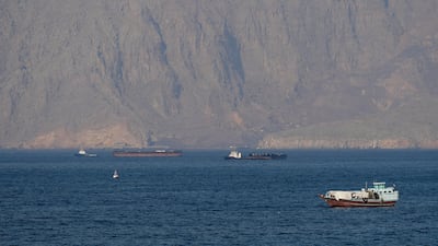 Ships and tankers in the Strait of Hormuz, off the coast of Musandam, Oman. Reuters