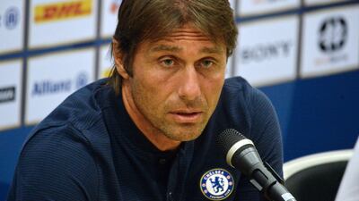 Chelsea manager Antonio Conte is still on the hunt for more players. Roslan Rahman / AFP