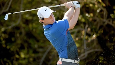Rory McIlroy at the 2013 DP World Tour Championship. He finished tied for fifth at 15-under, 10 strokes back of winner Henrik Stenson. He struggled last year, not registering a win until the Emirates Australian Open in December. Ross Kinnaird / Getty Images
