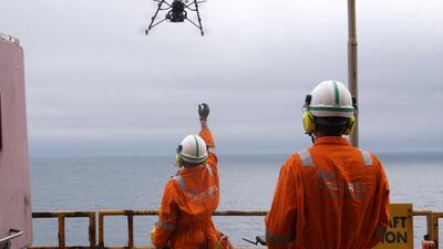 Sky-Futures is hoping more companies will take on its technology for their oil and gas inspection operations. Courtesy Sky-Futures