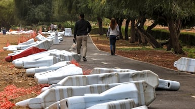 Abu Dhabi weather images. Victor Besa / The National