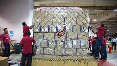 Emirates SkyCargo is the air freight division of Emirates Airline. Randi Sokoloff / The National